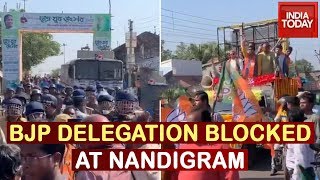 BJP's CAA & NRC Outreach Stopped In Bengal's Nandigram; Police Uses Water Cannons