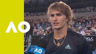 Alexander Zverev on-court interview (2R) | Australian Open 2019