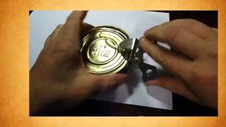 Как открыть консервы консервным ключом?