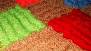 Коврик Цветной - 2 часть - Crochet mat - вязание крючком