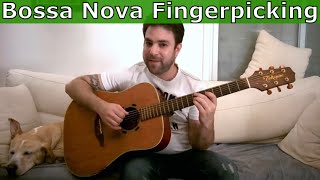 3 Bossa Nova Rhythm Patterns - Fingerstyle Guitar Lesson Tutorial w/ TAB