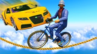КРУТИ ПЕДАЛИ ВЕЛИКА ИЛИ БУДЬ СБИТ МАШИНОЙ В ГТА 5 ОНЛАЙН ! (BMX VS CARS)