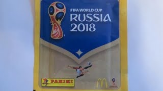 Наклейки PANINI Чемпионат Мира по футболу 2018 МАКДОНАЛЬДС FIFA World Cup Stickers Collection