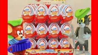48 Киндер Сюрпризов  Том и Джерри.(Unboxing Surprise Eggs Joy Tom And Jerry)