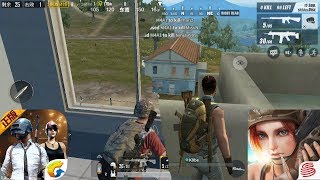 PUBG MOBILE BATTLEFIELD VS  RULES OF SURVIVAL GAMEPLAY,GRAPHICS COMPARISON! PUBG BATTLEFIELD VS  ROS
