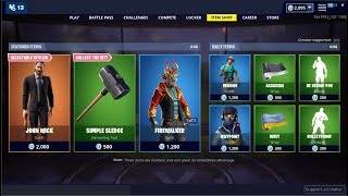 Firewalker Skin & John Wick  Stays! Fortnite Item Shop May 17, 2019