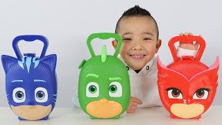 PJ MASKS SURPRISE TOYS Opening Fun With Catboy Gekko Owelette And Ckn Toys