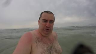 Jeff Swimming At Daytona Beach, Florida