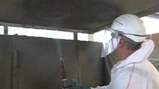 ВЕРИ Ремонтный состав Nafufill KM250 мокрый набрызг над головой. STROY.PT