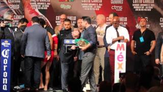 TAKASHI MIURA v FRANCISCO VARGAS OFFICIAL WEIGH IN & HEAD TO HEAD / COTTO v CANELO