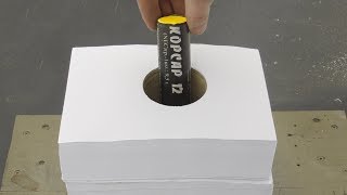 САМАЯ МОЩНАЯ ПЕТАРДА vs 1500 ЛИСТОВ БУМАГИ