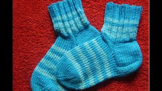 ВЯЗАНИЕ СПИЦАМИ! КАК СВЯЗАТЬ ПРОСТЫЕ НОСОЧКИ ДЛЯ НАЧИНАЮЩИХ! knitting