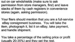 start an eBay consignment business