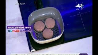 شوي برجر اللحم على طريقة المطاعم
