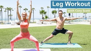 Lower Body Workout with Cory Scott - LEG & BOOTY TONE | Rebecca Louise