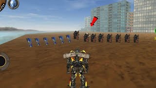 Vegas Crime Simulator - (Transformer vs Robots Car ) - Naxeex Robot  vs Robots car - Gameplay HD