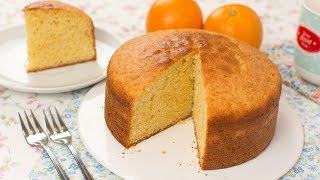 Orange Sponge Cake - How to Make a Light & Super Fluffy Orange Cake Recipe