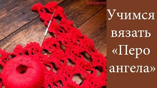 ВЯЗАНИЕ КРЮЧКОМ: Вяжем "Перо ангела" Часть 1