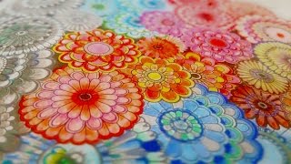 【ひみつの花園】無心で「大人のぬりえ」をぬってみた。