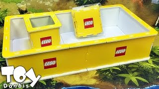 레고 대형 노란박스 노란쓰레기 노쓰 프로모션 블럭 보관함 조립해보기 lego puzzle series