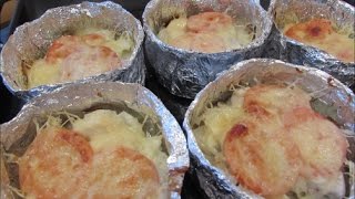 Курица с картошкой в фольге в духовке. Очень вкусно!