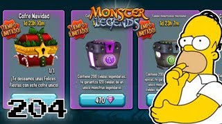 COFRE NAVIDEÑO y de CELULAS LEGENDARIO, RENTABLES? - Monster Legends #204