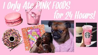 I Only Ate PINK FOODS for 24 hours!?