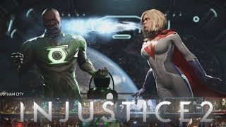 Injustice 2 - Power Girl Vs John Stewart FULL Gameplay (Premier Skins)