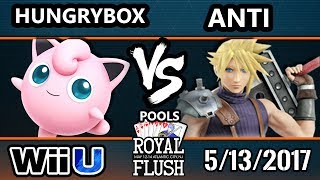 Royal Flush SSB4 -  Liquid Hungrybox (Jigglypuff) Vs. IMT | ANTi (Cloud) Smash 4 Pools