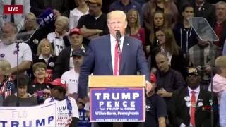 Full Speech: Donald Trump Holds HUGE Rally in Wilkes-Barre, PA 10/10/16