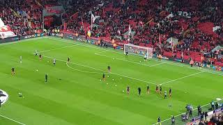 Shooting practice vs Spartak Moscow at Anfield 06/12/2017