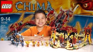 FLYING PHOENIX FIRE TEMPLE - LEGO Legends of Chima Set 70146 Time-lapse Build, Unboxing & Review