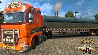 DAF XF 116 8x2 EURO 6 & OVERSIZE TRAILERS for [1.26] Free download ETS2 (Euro Truck Simulator 2)