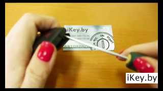 Замена батарейки в ключе  ВОЛЬВО S40, V50, С70 change the battery