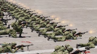 100 RUSSIAN SOLDIERS vs 10.000 ZOMBIES - ArmA 3 (Zombies & Demons)