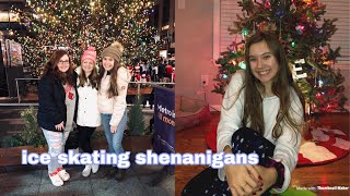 my best friend almost broke her leg ice skating!? | loghandliv