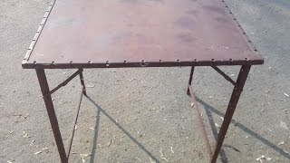 Раскладной походный стол своими руками