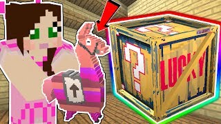 Minecraft: *MYTHIC* FORTNITE LUCKY BLOCK!!! (LEGENDARY LOOT LLAMAS & MYTHIC GUNS!) Mod Showcase