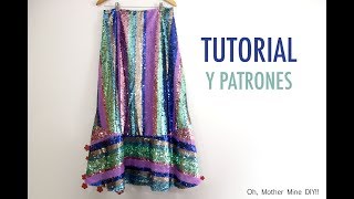 Patrones falda de lentejuelas para mujer (gratis en varias tallas)