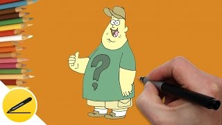 Гравити Фолз - Как Нарисовать Зуса (Гравити Фолз) поэтапно