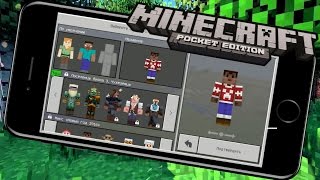 КАК ПОСТАВИТЬ СКИН В MINECRAFT PE 1.0.5