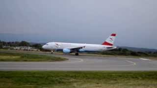 Austrian Airlines A320 OE-LBJ Takeoff Flughafen Graz 15.06.13