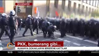 Almanya, Dusseldorf'ta polis PKK yandaşlarına müdahale etti