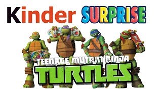 Ура! Распаковка Киндер Сюрприз ЧЕРЕПАШКИ НИНДЗЯ 2018! WOW! New Kinder Surprise Ninja Turtles!