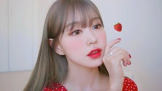 ?앙큼상큼 물먹은 딸기에이드 메이크업 (feat.저 염색했어요!)ㅣSTRAWBERRY ADE MAKEUPㅣ소현 SOHYEON