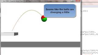 Projectile Motion With Visual Python