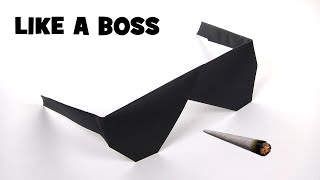 КАК СДЕЛАТЬ "LIKE A BOSS" МЕМ GTA 5 ОЧКИ СВОИМИ РУКАМИ ИЗ БУМАГИ А4 ОРИГАМИ ЛЕГКО И БЫСТРО
