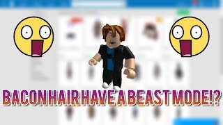 BACON HAIR HAVE PURPLE BEAST MODE FACE!? (ROBLOX)