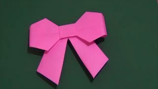 「リボン」折り紙How to make a ribbon.