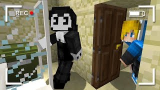 НУБ ПОДСМОТРЕЛ ЗА ЭЛИС БЕНДИ В МАЙНКРАФТ ~ ТРОЛЛИНГ НУБА МАЙНКРАФТ MINECRAFT BENDY